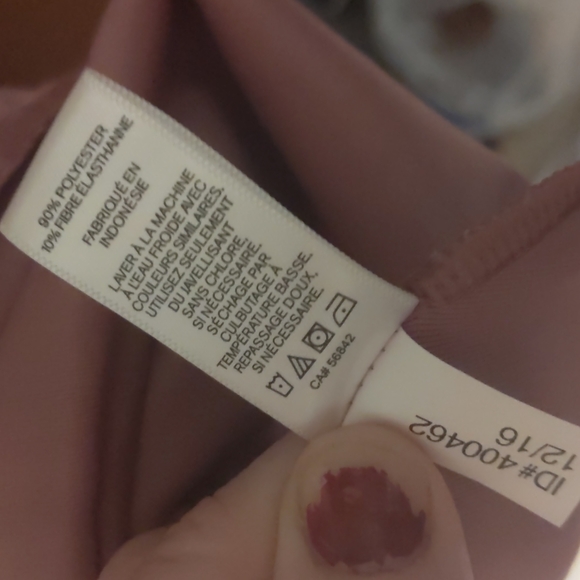 Express One Eleven Pink Crushed Baggy Cool Velvet Top Blouse Bralette XS / Med - Picture 7 of 7